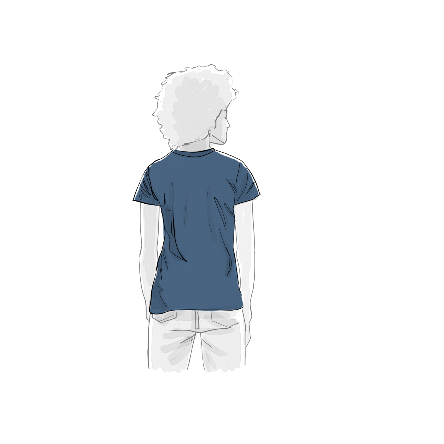 Crew Neck Recycled T-Shirt S